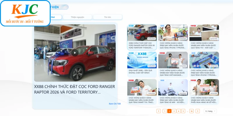 Chuỗi các sự kiện được KJC lên kế hoạch tổ chức