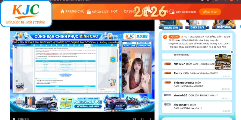 Lý do sự kiện bật live nhận quà tại KJC luôn được yêu thích